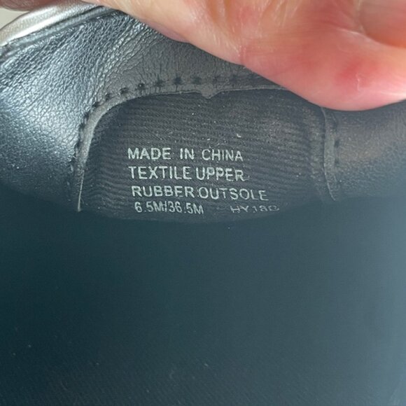 MICHAEL KORS TRENT GLITTER-CHAIN MESH SLIP-ON SNEAKERS BLACK/SILVER 6.5 M NWOB - Picture 8 of 11